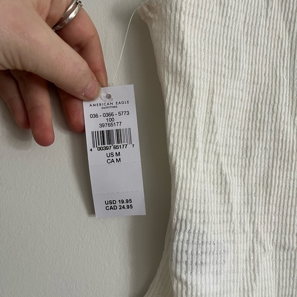 NWT- American Eagle Corset Cropped Tank Top size medium - Picture 4 of 4